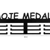 Wieszak na medale sportowe. Z napisem Moje Medale z wymiarami